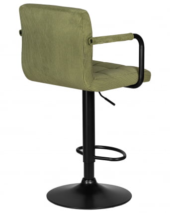 Стул барный ДОБРИН КРУГЕР АРМ БЛАCК (зеленый вельвет (ЛАР-Е2041-7)) / DOBRIN KRUGER ARM BLACK (LAR-E2041-7))_3