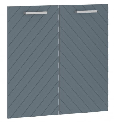 Двери низкие Торр ЛУКС ТЛЛД 42-2 Серо-голубые / Torr LUX TLLD_0