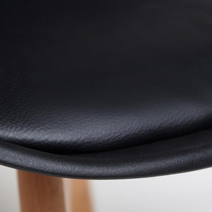 Стул ТУЛИП (мод. 73) / 1 шт. в упаковке дерево/пластик/ПУ, 48.5*52.5*83cм, черный / TULIP (mod. 48.5*52.5*83cм,_4