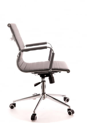Кресло для персонала Лео Т экокожа Серый / Leo T_1