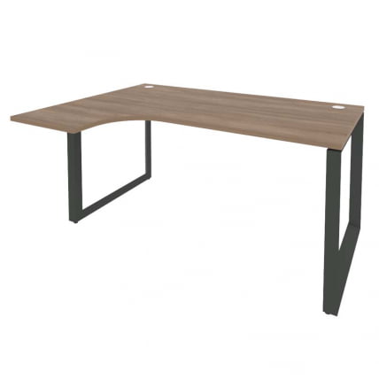 Стол эргономичный левый на О-образном м/к ОНИКС О.МО-СА-4Л Дуб Аризона/Антрацит / ONIX O.MO-SA-4L_0