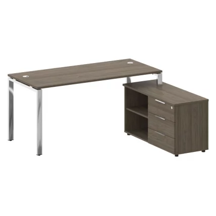 Стол рабочий руководителя с опорной тумбой МЕТАЛ СЙСТЕМ ДИРЕCТ БГ.СРТ-4.7 Пр Вяз Благородный / METAL SYSTEM DIRECT_0