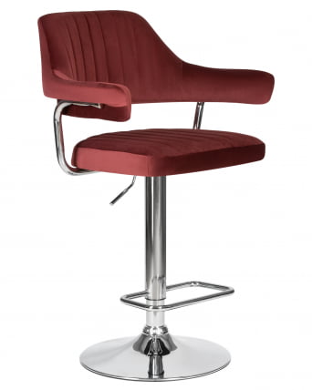 Стул барный ДОБРИН CХАРЛЙ Винный велюр МДЖ9-35 / DOBRIN CHARLY MJ9-35_1