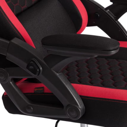 Кресло иШарк ткань, черный / красный / iShark_12