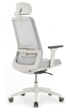 Кресло Ворк W-218C ВХИТЕ Светло-серый / Work WHITE_2