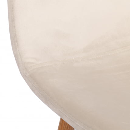 Стул БРЕЕЗЕ (мод. 4724) вельвет/металл, 44 х 53 х 87 см, Лигхт беиге (светло-бежевый) ХЛР1 / натуральный / BREEZE (mod. Light beige HLR1_6