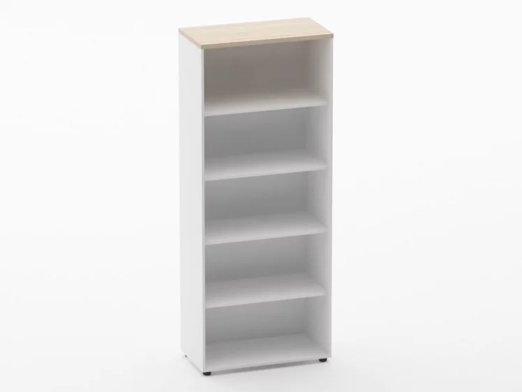 Шкаф 4 широкий открытый Дека 10.19.101 Туя/Белый / Deka_0