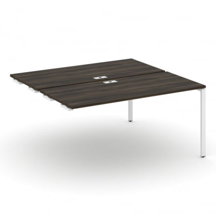 Двойной стол-приставка к опорным тумбам/шкафам CОНCЕПТ CН.ДСПР-004 Дуб Мали Белый / CONCEPT CN.DSPR-004_0