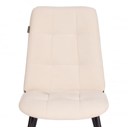 Стул обеденный Асти флок , 47х54х86, молочный, 4 / Asti_5