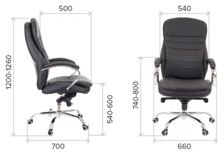 Кресло для руководителя Еверпроф Валенсиа М Экокожа Черный / Everprof Valencia M_3