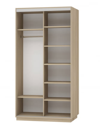 Шкаф-купе двухдверный Экспресс Дуо Комби 1200х2200х Дуб сонома / 1200х2200h_1