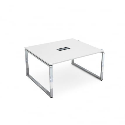 Стол системы БЭНЧ, переговорный, начальный ГЛОСС ЛИНЕ НСПН-О.928 Белый Премиум / GLOSS LINE_0