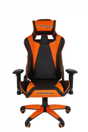 Кресло геймерское CХАИРМАН ДРАЙВ (ГАМЕ) 44 Черный-оранжевый / CHAIRMAN (GAME)_1
