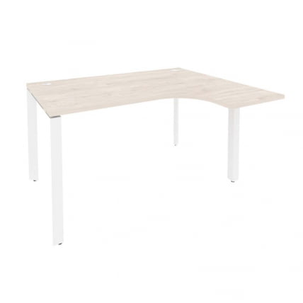 Стол эргономичный правый на П-образном м/к ОНИКС О.МП-СА-3Р Денвер Светлый/Белый / ONIX O.MP-SA-3R_0