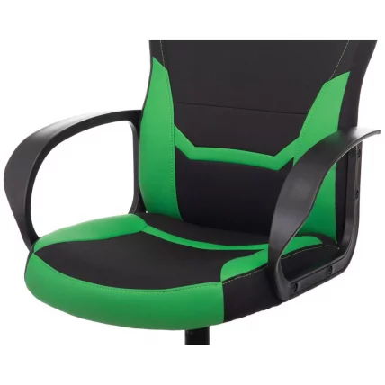 Кресло компьютерное БРАБИКС Алпха ГМ-018 Черное/зеленое / BRABIX Alpha GM-018_5