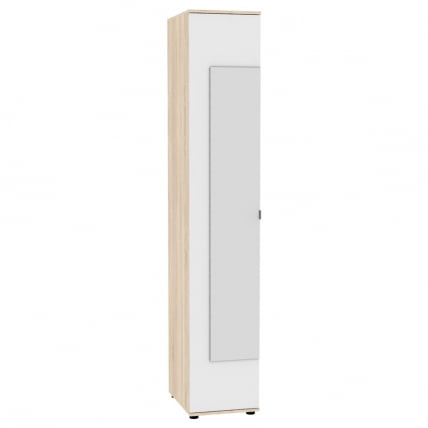 Шкаф распашный Алиса(Х2_М) 2230х400х540 с торцевой ручкой (ДСС-Белый) / Алиса(H2_M)_0