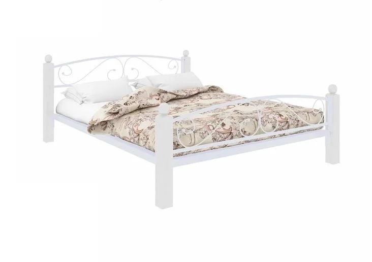 Кровать Вероника Лукс Плус 1200х1900 Белая / Lux Plus_0