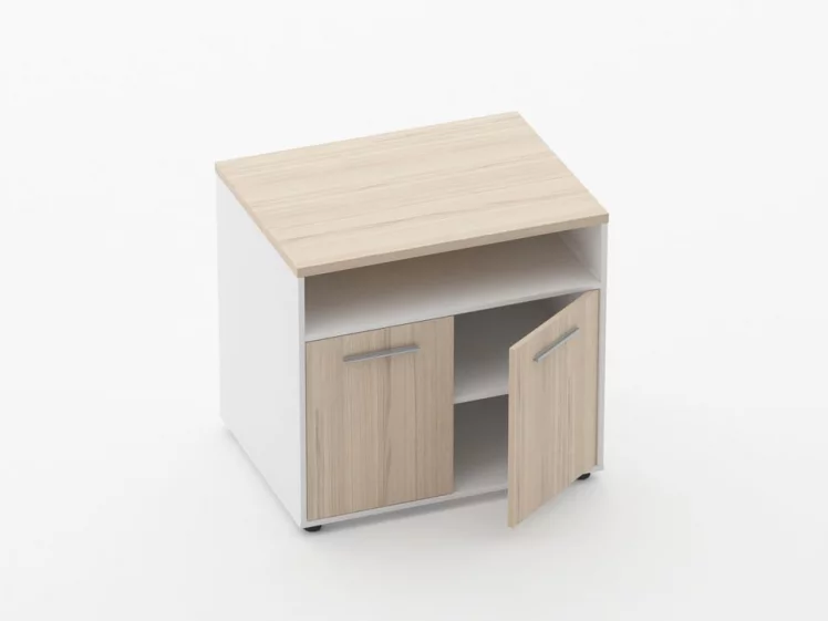 Тумба для оргтехники Дека 9.05.11 Туя/Белый / Deka_1