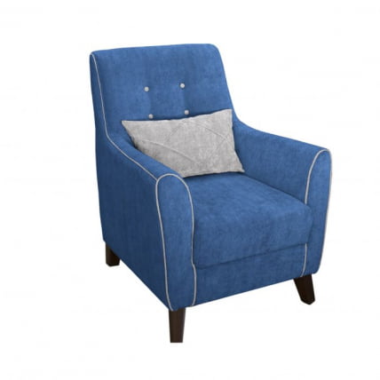 Кресло Френсис ТК 514 Офелия 7 Синий Офелия 8 Светло-серый_0