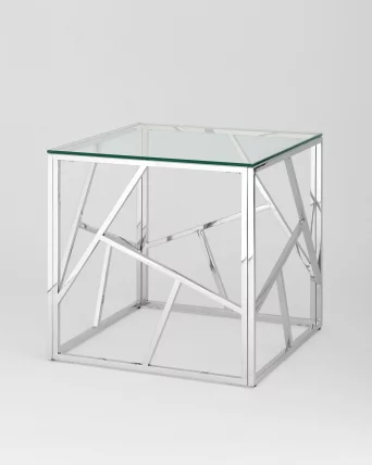 Журнальный столик АРТ ДЕКО 55кс55 Серебро / 55x55_1