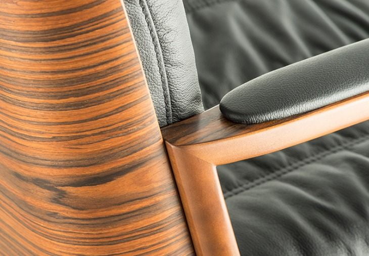 Кресло с высокой спинкой Бонн Д100 Черное 107 / D100_5