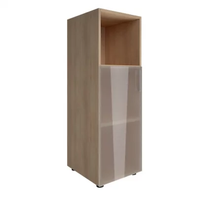 Шкаф книжный средний со стеклом без топа ЙАЛТА ЛТ-СУ 2.2Л Снежная Патина / YALTA LT-SU_0