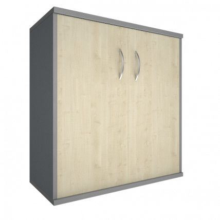 Шкаф низкий широкий Рива А.СТ-3.1 Клен/Металлик / Riva_0