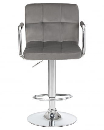 Стул барный ДОБРИН КРУГЕР АРМ Серый велюр МДЖ9-75 / DOBRIN KRUGER ARM MJ9-75_5