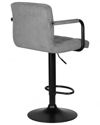 Стул барный ДОБРИН КРУГЕР АРМ БЛАCК (серый вельвет (ЛАР-Е2041-25)) / DOBRIN KRUGER ARM BLACK (LAR-E2041-25))_3