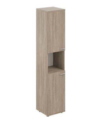 Шкаф высокий с нишей левый Сигма СГ.846.ОД.ОД.ОД.Л Дуб темный / Sigma SG.846.OD.OD.OD.L_0