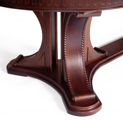 Стол ВЕРСАЛ овальный бук, мдф, 300 (350/400) х 110 х 78 см, Тобаcко / VERSAL Tobacco_10