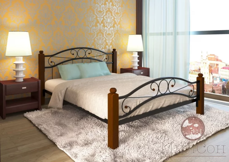 Кровать Надежда Лукс плус 1200х1900 Черная / Lux plus_1