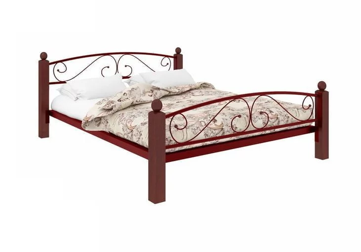 Кровать Вероника Лукс Плус 1400х1900 Красная / Lux Plus_0