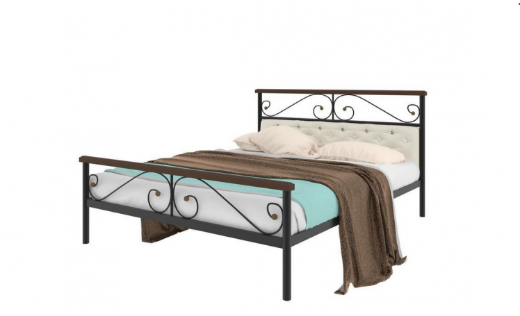 Кровать Эсмеральда плус мягкая 1600х1900 Черная / plus_0