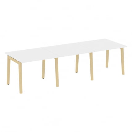 Стол переговорный (3 столешницы) ОНИКС ВООД ОВ.ПРГ-3.1 Белый Бриллиант/Светлый / ONIX WOOD OW.PRG-3.1_0