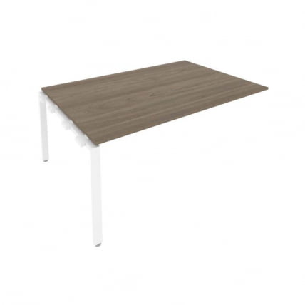 Проходной наборный элемент переговорного стола Метал Сйстем Б.ППРГ-5 Вяз/Белый / Metal System_0