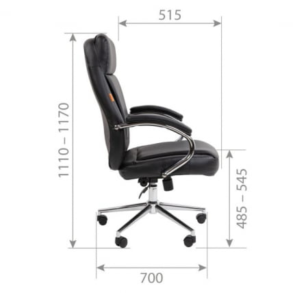 Кресло руководителя Чаирман 794 экокожа Черный / Chairman_5