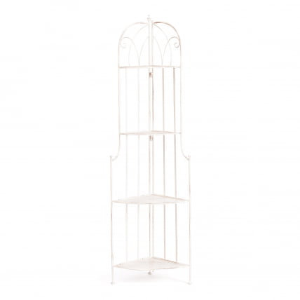 Этажерка угловая Сеcрет Де Маисон Николе (ПЛ08-10338) стальной сплав, античный белый, 48х33х159 см / Secret De Maison Nicole (PL08-10338)_2