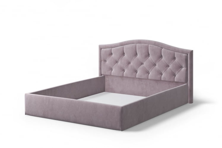Кровать Стелла, 1600*2000 мм, велюр НЕО 15, лиловый / NEO_1