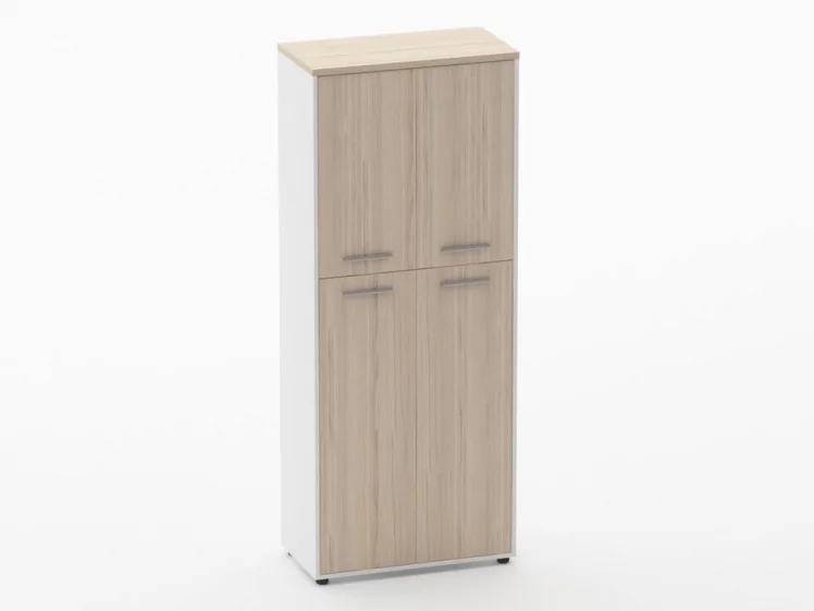 Шкаф 4 широкий закрытый, 4 двери Дека 10.19.141 Туя/Белый / Deka_0