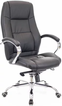 Кресло руководителя Крон М кожа Черный / Kron M_0