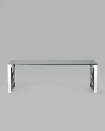 Журнальный стол КРОСС 120кс60 Серебро / 120x60_2