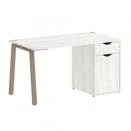 Стол письменный ХОМЕ ОФФИCЕ ВР.СП-3-138.1.А Снежная Платина/Мокко металл / HOME OFFICE VR.SP-3-138.1.A_0