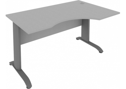 Стол криволинейный правый Рива ПЛ.СА-2 Пр Серый / Riva_0