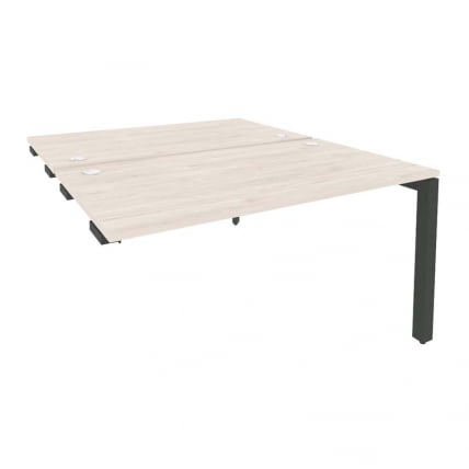 Стол-приставка двойной на П-образном м/к к опорным элем. ОНИКС О.МП-Д.СПР-3.8 Денвер Светлый/Антрацит / ONIX O.MP-D.SPR-3.8_0