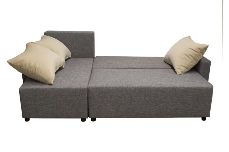 Угловой диван Шеррй (3 категория) с механизмом подъема оттоманки Визит 118-Нео Латте / Sherry_5