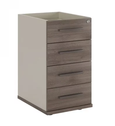 Тумба приставная без топа 4 ящика Нев Лине НЛН36330531 Дуб шамони темный / New Line NLN36330531_0