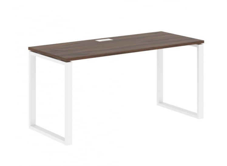 Стол письменный ЕДИС ЕКСТ 1567 Дуб Денвер темный Белый / EDIS EQST_0