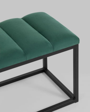 Банкетка Хостен велюр Зеленый_3