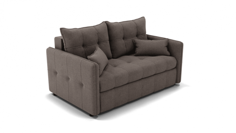 Диван Палермо (ЗР) Цвет фасада: Серо коричневый; Тип: Прямой; Материал фасада: Металл/Велюр_0